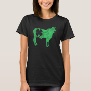 Kuh Irischer Kleeblatt St Patricks Day Saint Paddy T-Shirt