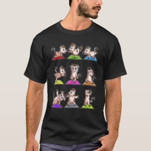 Kuh Kalb Yoga Poses Sport Gymnastik Ohm Herzschlag T-Shirt