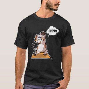 Kuh Kalb Yoga-Übungen Sport Gymnastik Ohm Herzschl T-Shirt
