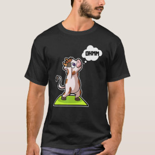 Kuh Kalb Yoga-Übungen Sport Gymnastik Ohm Herzschl T-Shirt