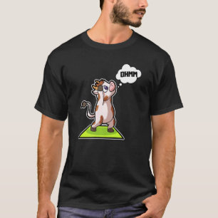 Kuh Kalb Yoga-Übungen Sport Gymnastik Ohm Herzschl T-Shirt