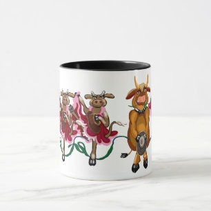 Kuh Kankan und glücklicher Stier Tasse