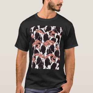 Kuh-Keks-Verrückte Collage T-Shirt