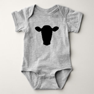 Kuh Kopf Baby Bodysuit Strampler