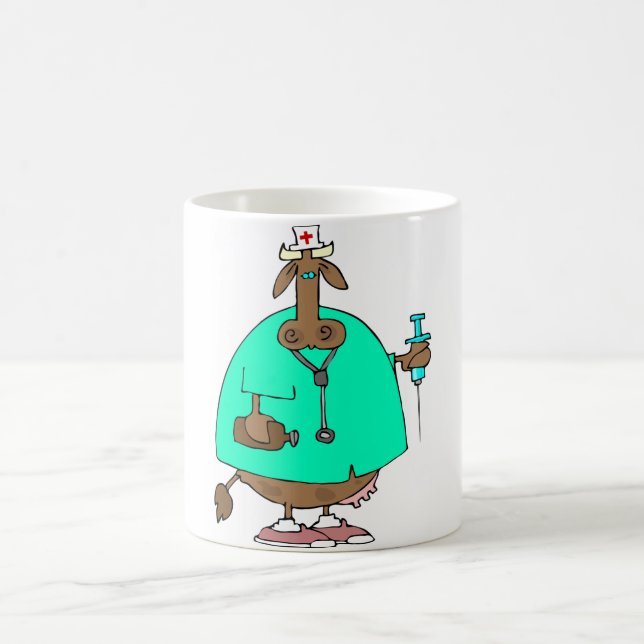 Kuh-Krankenschwester-Tasse Kaffeetasse (Mittel)