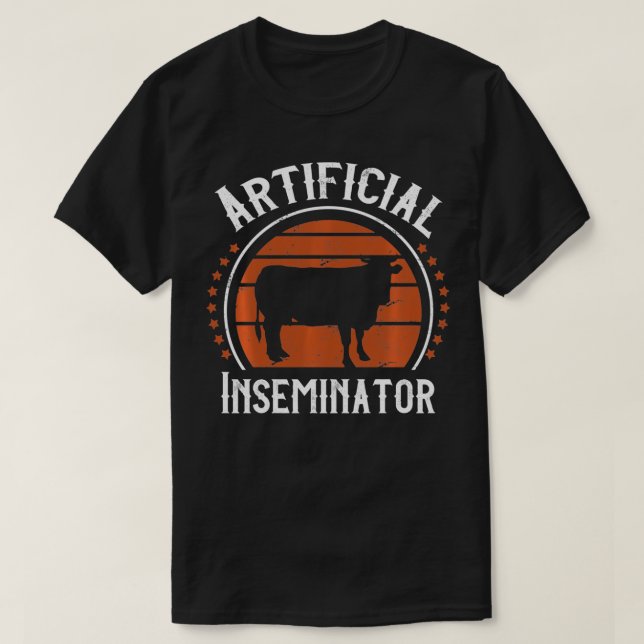 Kuh Künstlicher Insemination Techniker Rinder Cult T-Shirt (Design vorne)