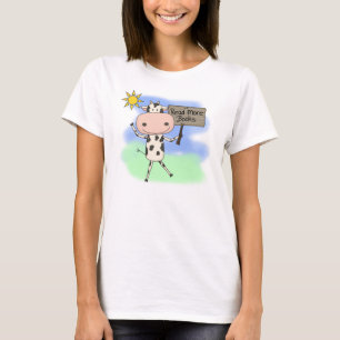 Kuh las mehr Bücher T-Shirt