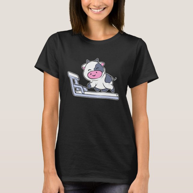 Kuh Lauf Runner oder Athlet T-Shirt (Vorderseite)
