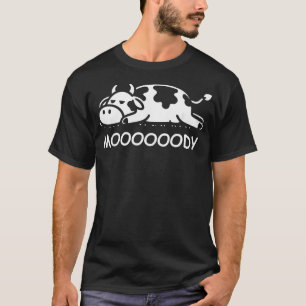 Kuh launisch lustig schlafende Kuh faul T-Shirt