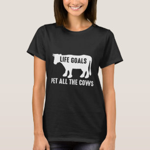 Kuh Lebensziele Alle Kühe als Haustiere Premium T-Shirt