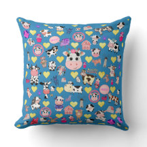 Kuh Lover Kissen mit Herz