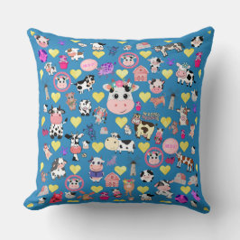 Kuh Lover Kissen mit Herz