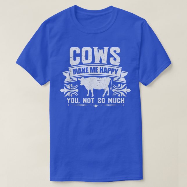 Kuh Lover Kuh Eigentümer Bauer gestört T-Shirt (Design vorne)