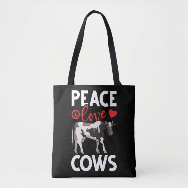 Kuh Lover Peace Farm Animal Spaß (Vorderseite)