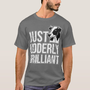 Kuh Lover Rind Bauer Ältere brillante Udder T-Shirt