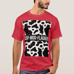 Kuh Lover Rind Bauer CowMooFlauged Pattern Co T-Shirt