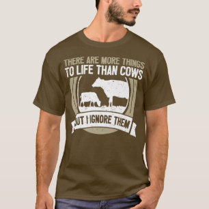 Kuh Lover Rind Bauer Sprichwort Kuh T-Shirt