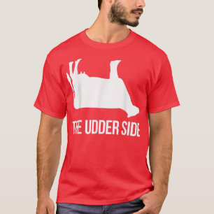 Kuh Lover Rind Bauer Udder Side Puck Kuh T-Shirt