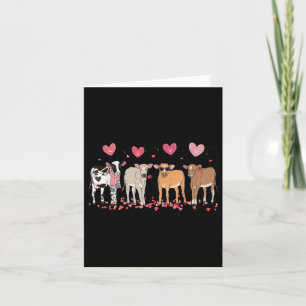 Kuh Lover Valentine Niedliche Kuh Valentinstag für Karte