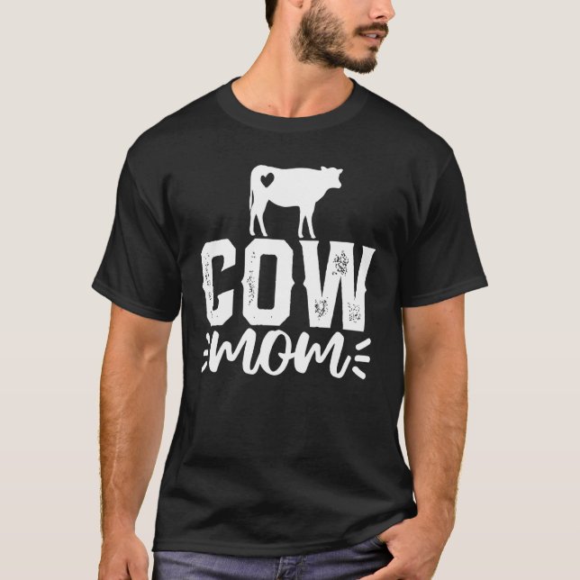 Kuh-Mama-Muttertag T-Shirt (Vorderseite)