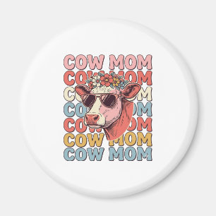 Kuh-Mama Retro-Sonnenbrille Kuh Vintage Gravur Des Magnet