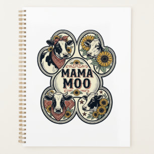Kuh-Mama-Shirt Vintage-Engraving Sonnenblume Weste Planer
