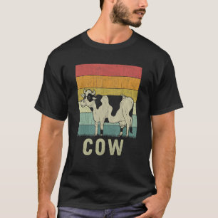 Kuh Männer Frauen Kuh Retro T-Shirt