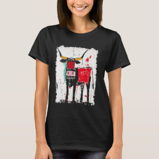 Kuh Männer Graffiti T-Shirt