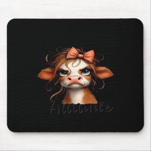Kuh meine Tochter völlig Got ihre Einstellung von Mousepad
