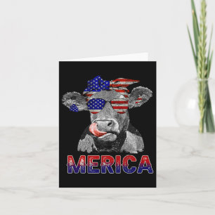 Kuh Merica am 4. Juli Mutterkühe am Unabhängigkeit Karte