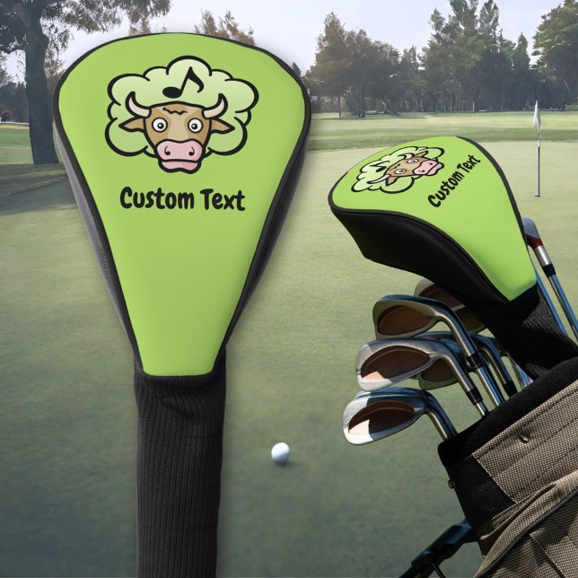 Kuh Methan Cartoon Golf Head Cover Headcover (Von Creator hochgeladen)