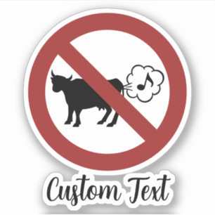 Kuh Methan Icon Sticker