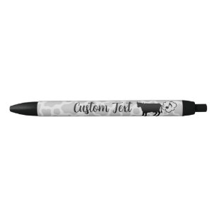 Kuh Methan Icon Tinte Pen Kugelschreiber