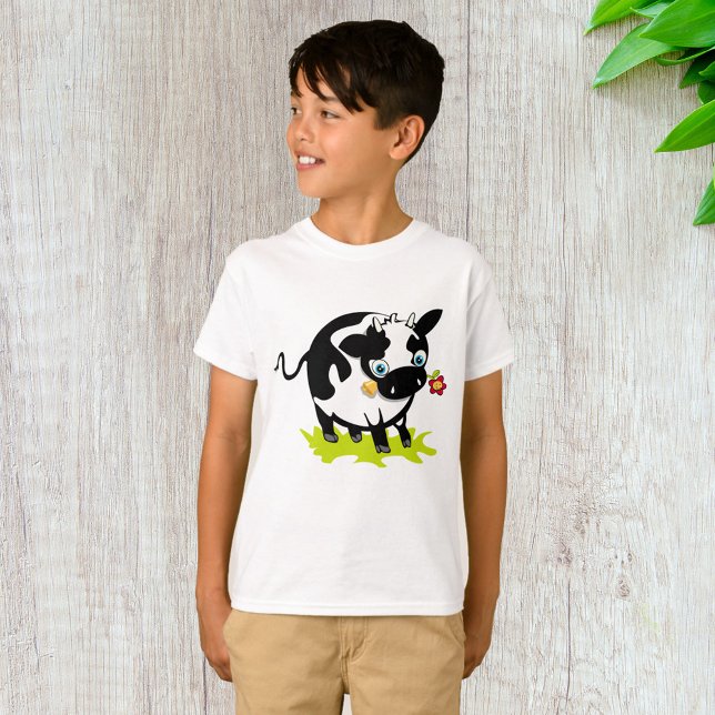 Kuh mit Blume T-Shirt (Von Creator hochgeladen)