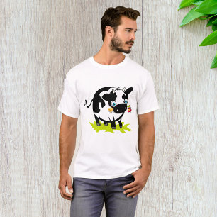Kuh mit Blume T-Shirt