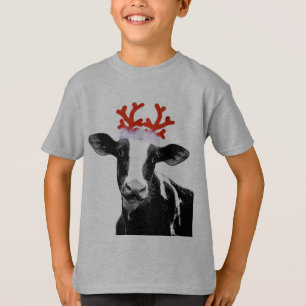 Kuh mit den Ren-Geweihen T-Shirt