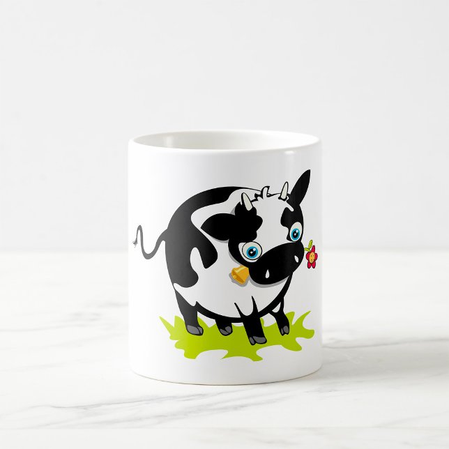 Kuh mit einer Blume Kaffeetasse (Von Creator hochgeladen)