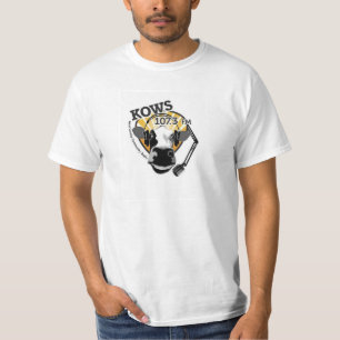 Kuh mit Mikrofon, KOWS Radio T-Shirt