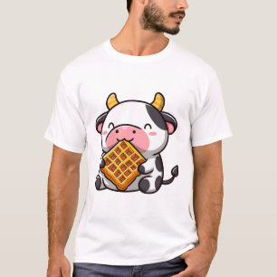 Kuh mit Waffel T-Shirt