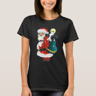 Kuh Mit Weihnachtsmann Weihnachten Süße Kuh Xmas B T-Shirt