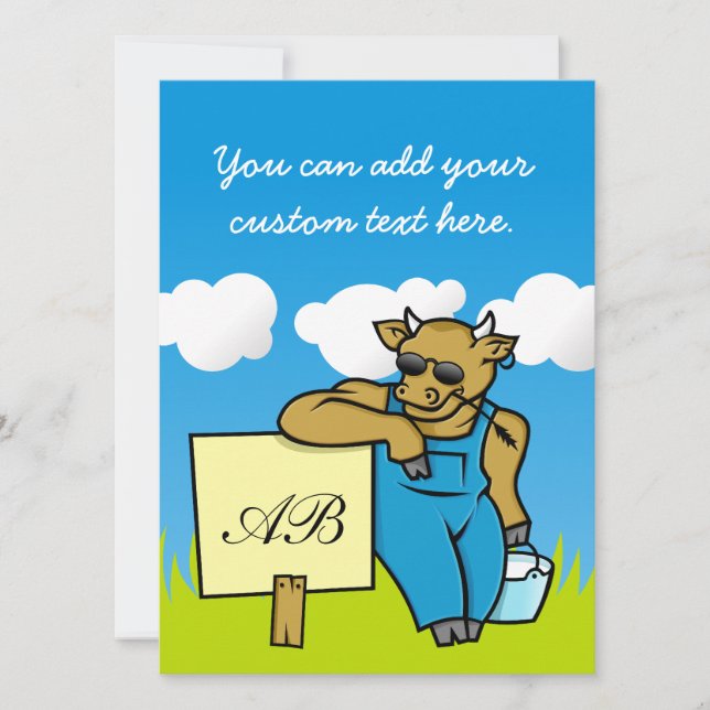 Kuh mit Zeichen (Vorderseite)