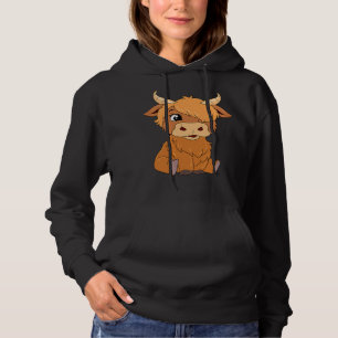 Kuh Mooey Highland Cow Scotland Longhorn Cattle 11 Hoodie