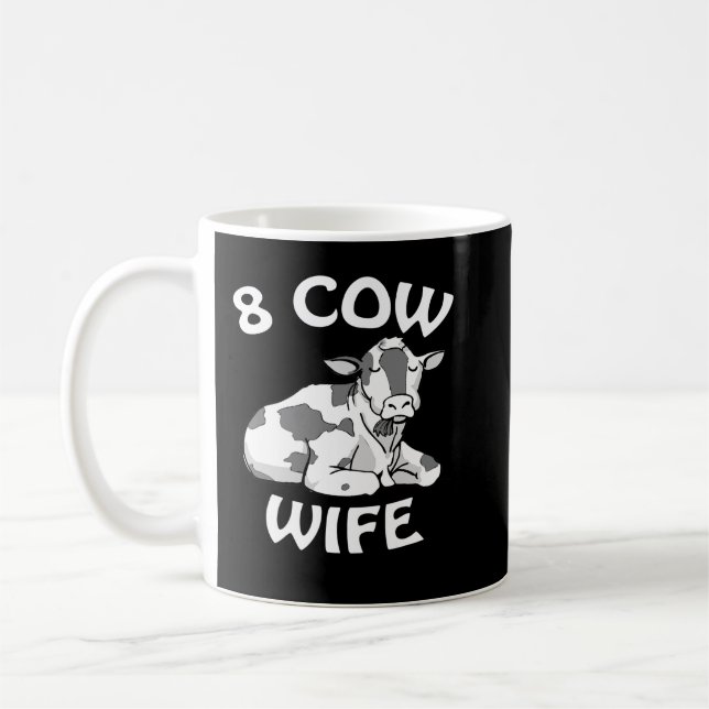 Kuh Mooey Mormon LDS Funny 8 Ehefrau Männer Frauen Kaffeetasse (Links)
