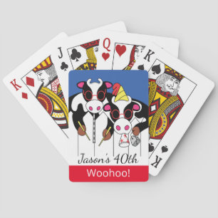 Kuh Moosicians Birthday Playing Cards Spielkarten