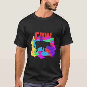 Kuh Mosaik Tier Idee T-Shirt