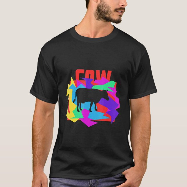 Kuh Mosaik Tier Idee T-Shirt (Vorderseite)