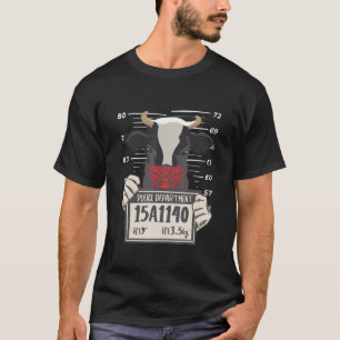 Kuh Mugshot Bauer Viehhaltung T-Shirt