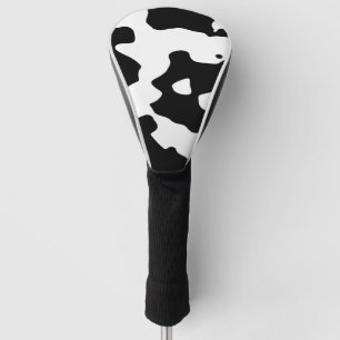 Kuh-Muster Schwarzweiss Golf Headcover