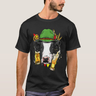 Kuh-Oktoberfest-Lederhosen-Kostüm Deutsche Bierfes T-Shirt