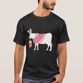 Kuh Ostern Hase Ostern Für Tier T-Shirt